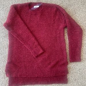 Chenille Crew Neck Tunic Sweater in L